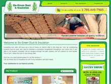 Tablet Screenshot of go-greeninsulation.com